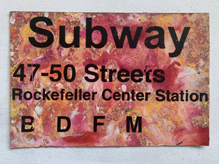 Rockefeller Center Subway Sign - NYC