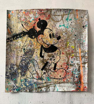 Mickey 2- Original Handpainted Screenprint on Canvas