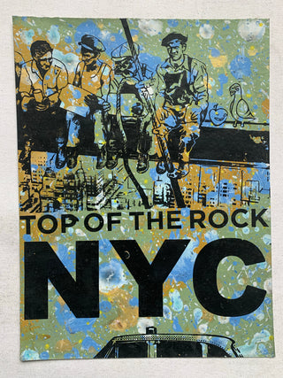 Top Of The Rock Ironworkers 2 Cartoon (medium) - NYC