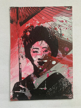 Oriental Lady w/ Umbrella