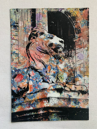 NY Public Library Lion - NYC (vertical)