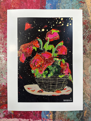 *New- Flower Basket 3 (Poster Print)