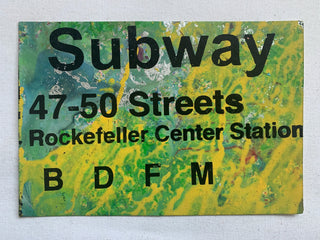 Rockefeller Center Subway Sign - NYC